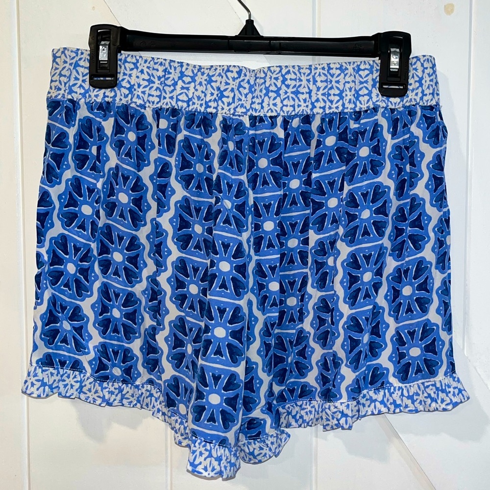 Vineyard Vines Women’s Royal Blue & White Patterned Shorts Size S - Picture 2 of 5